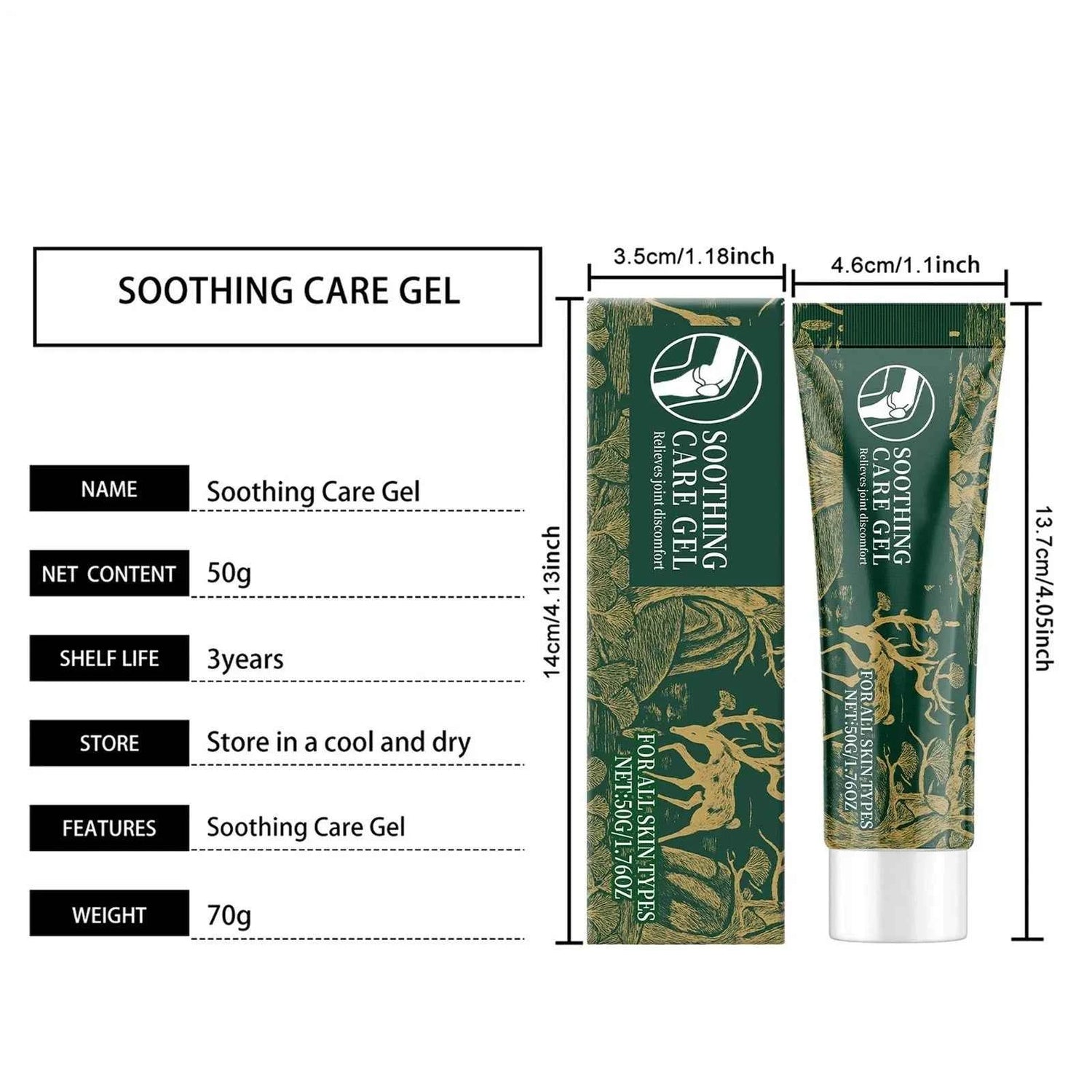 Targeted Joint Relief Gel with Cooling Fast-Absorbing Comfort All Natural Ingredients