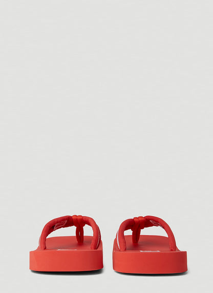 Kenzo Women Logo Patch Flip Flops by Luosophy