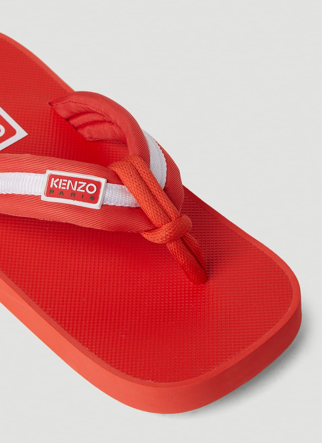 Kenzo Women Logo Patch Flip Flops by Luosophy