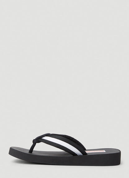 Kenzo Women Logo Patch Flip Flops by Luosophy