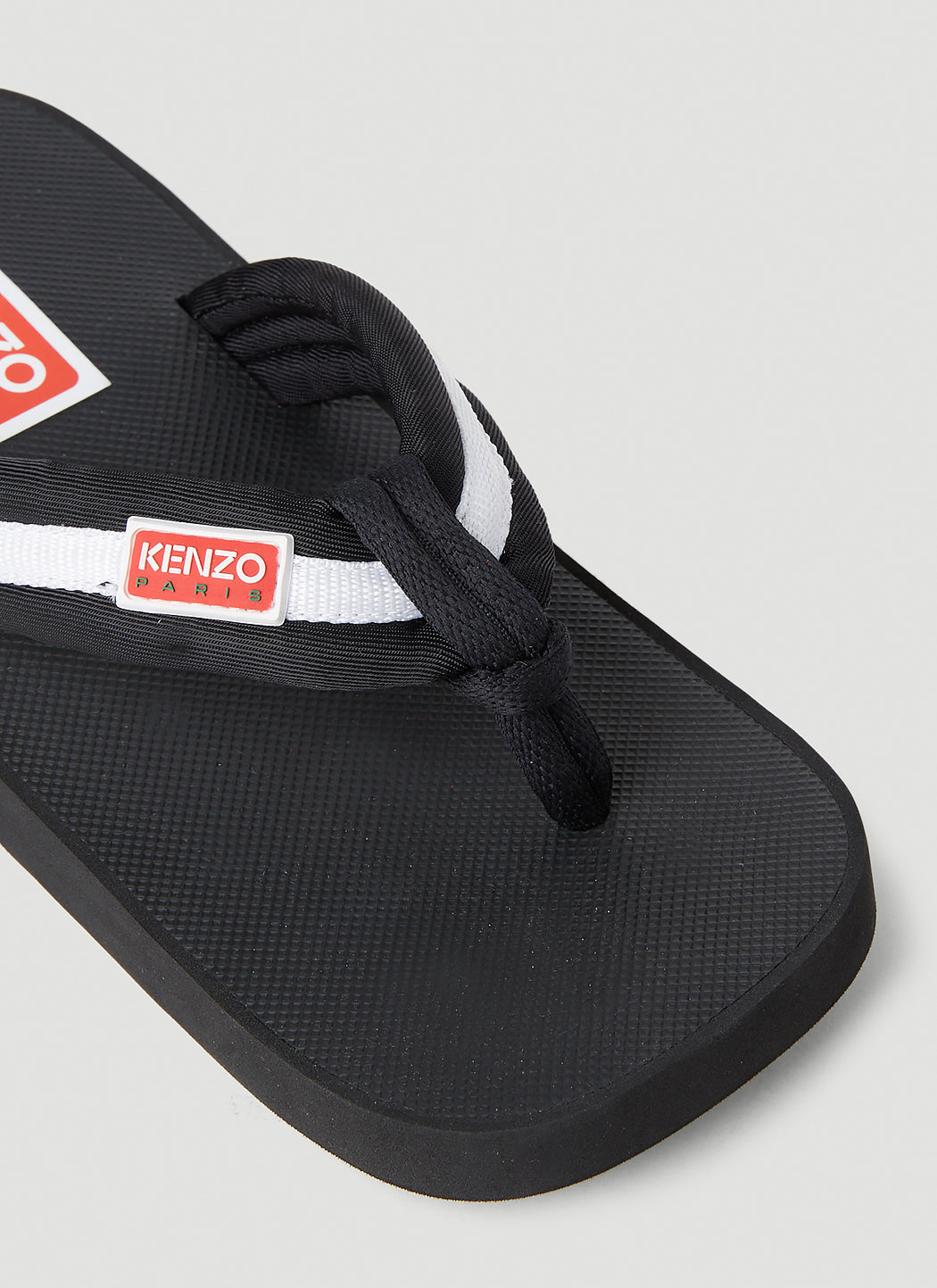 Kenzo Women Logo Patch Flip Flops by Luosophy