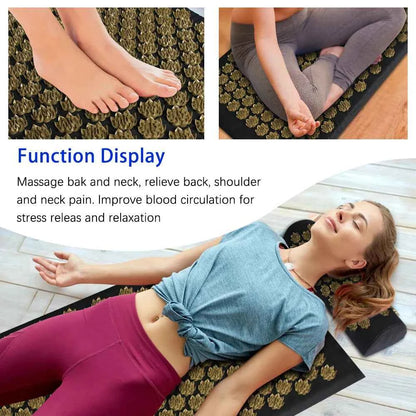 KuzneMat™ Acupressure Mat – Pain Relief &amp; Muscle Relaxation