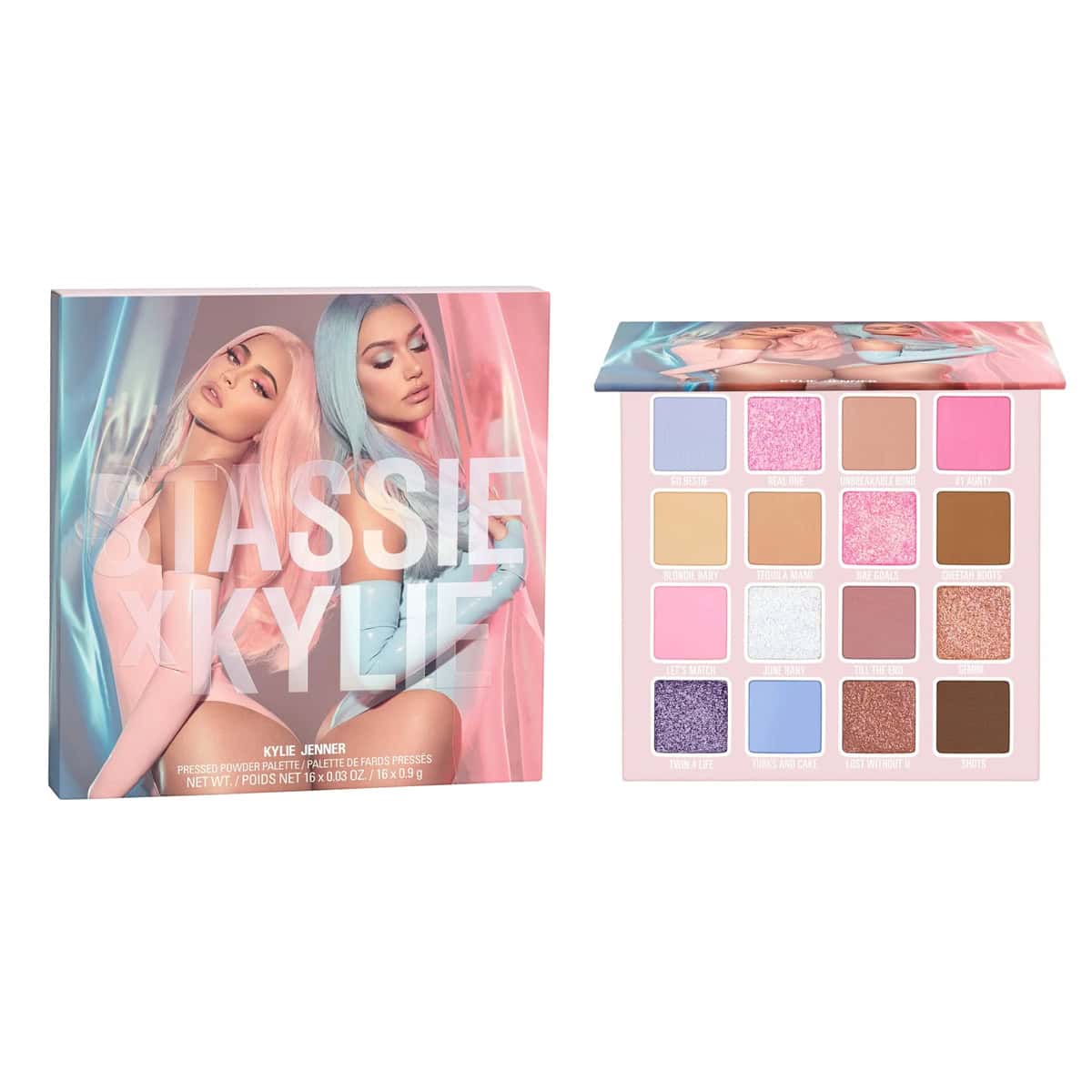 Kylie Cosmetics Stassie Collection Pressed Powder Palette 16 x 0.03 OZ by Nava Beauty