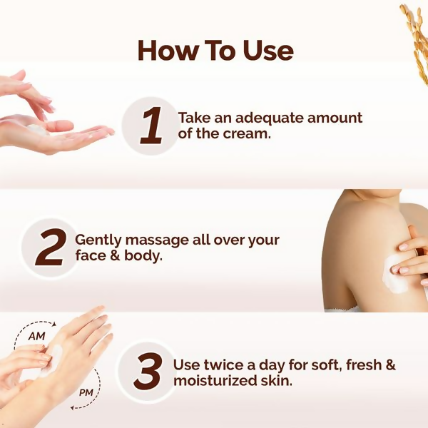 Mamaearth Rice Dewy Bright Light Moisturizing Cream with Rice Water &amp; Niacinamide For Glass-Skin