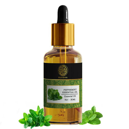 Buddha Natural Peppermint Pure Essential Oil - For Relieves Stress and Anxiety