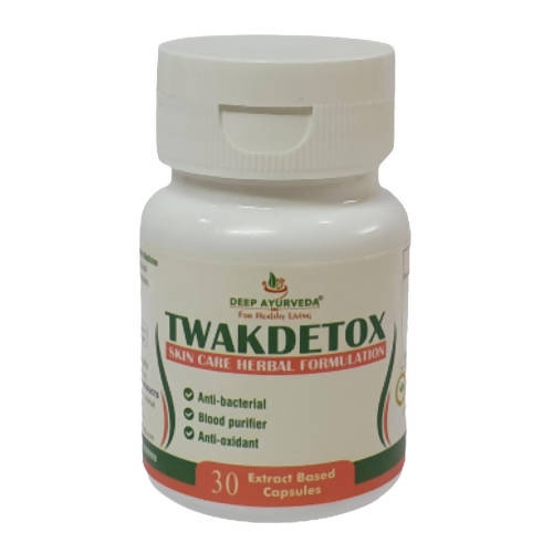 Deep Ayurveda Twakdetox 500mg Veg Capsules