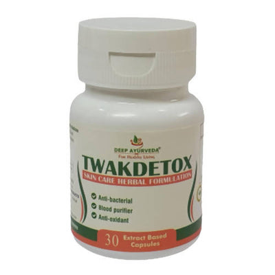 Deep Ayurveda Twakdetox 500mg Veg Capsules
