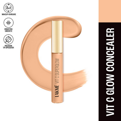 Lakme Vitamin C Superglow Concealer with 1 % Vit C - Ivory