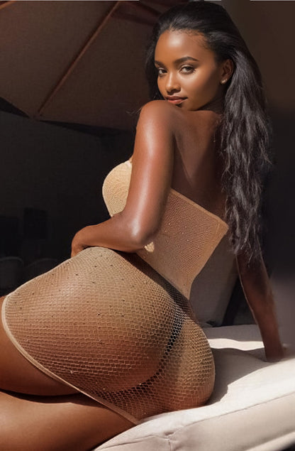 Strapless Mesh Chemise