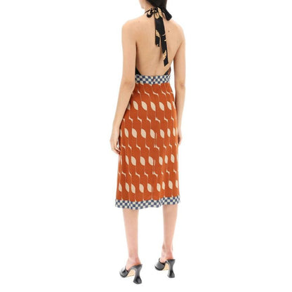 Dries Van Noten Women Dole Patchwork Dress With American Neckline by Luosophy