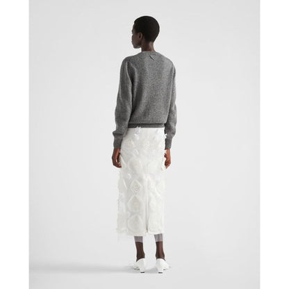 Prada Men Wool And Cashmere Crew-Neck Sweater by Luosophy