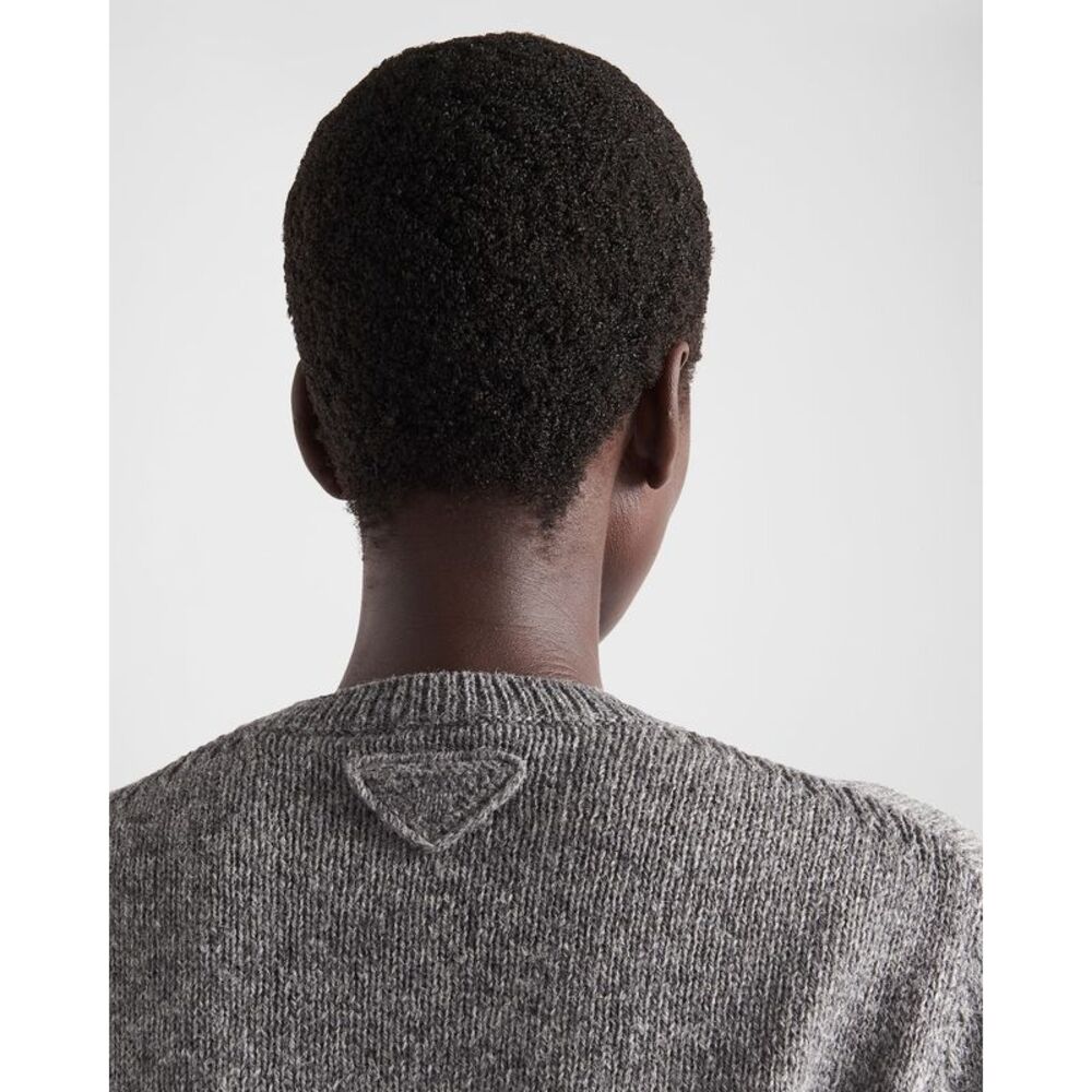 Prada Men Wool And Cashmere Crew-Neck Sweater by Luosophy