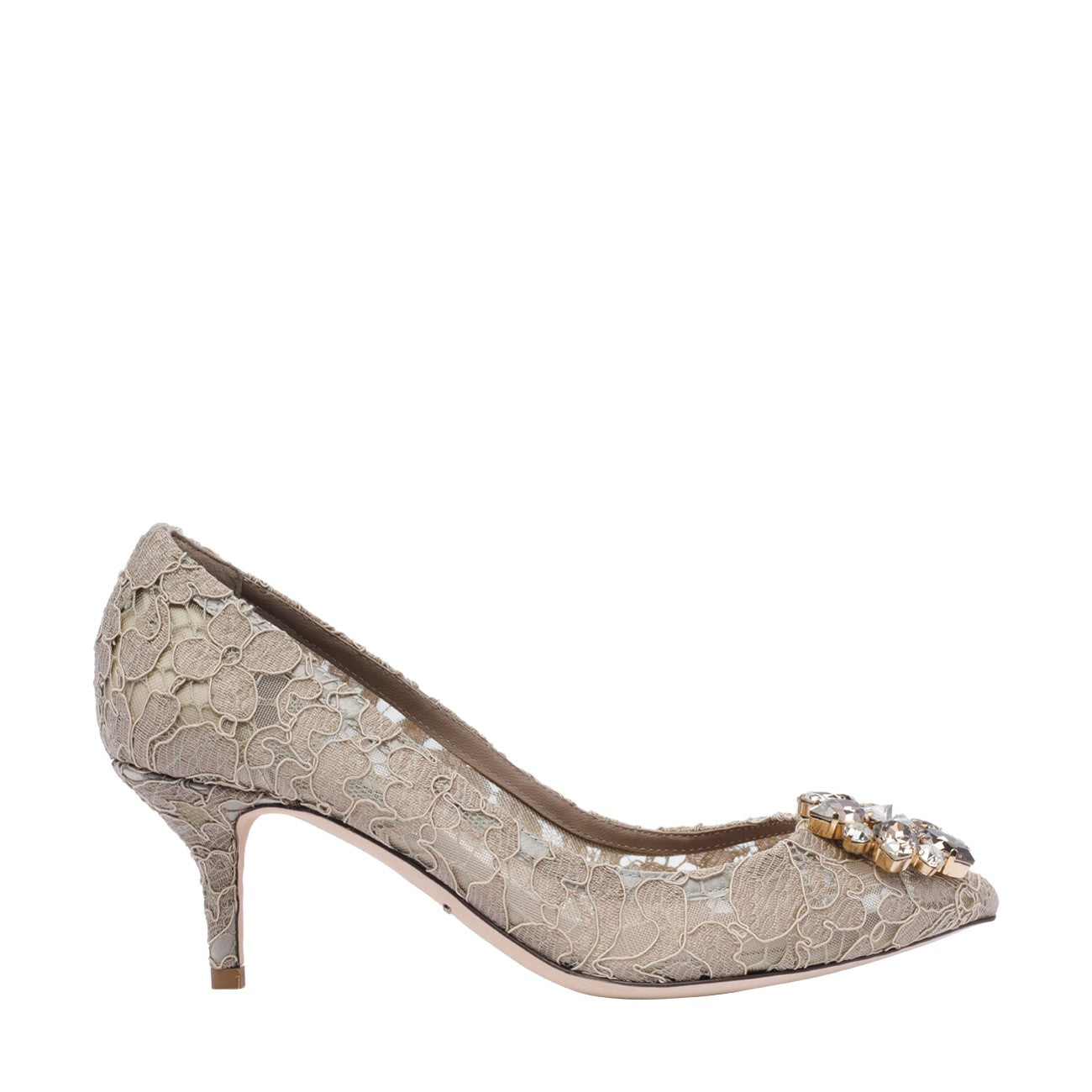 Dolce&amp;Gabbana Women Lace Rainbow Pumps With Broche by Luosophy