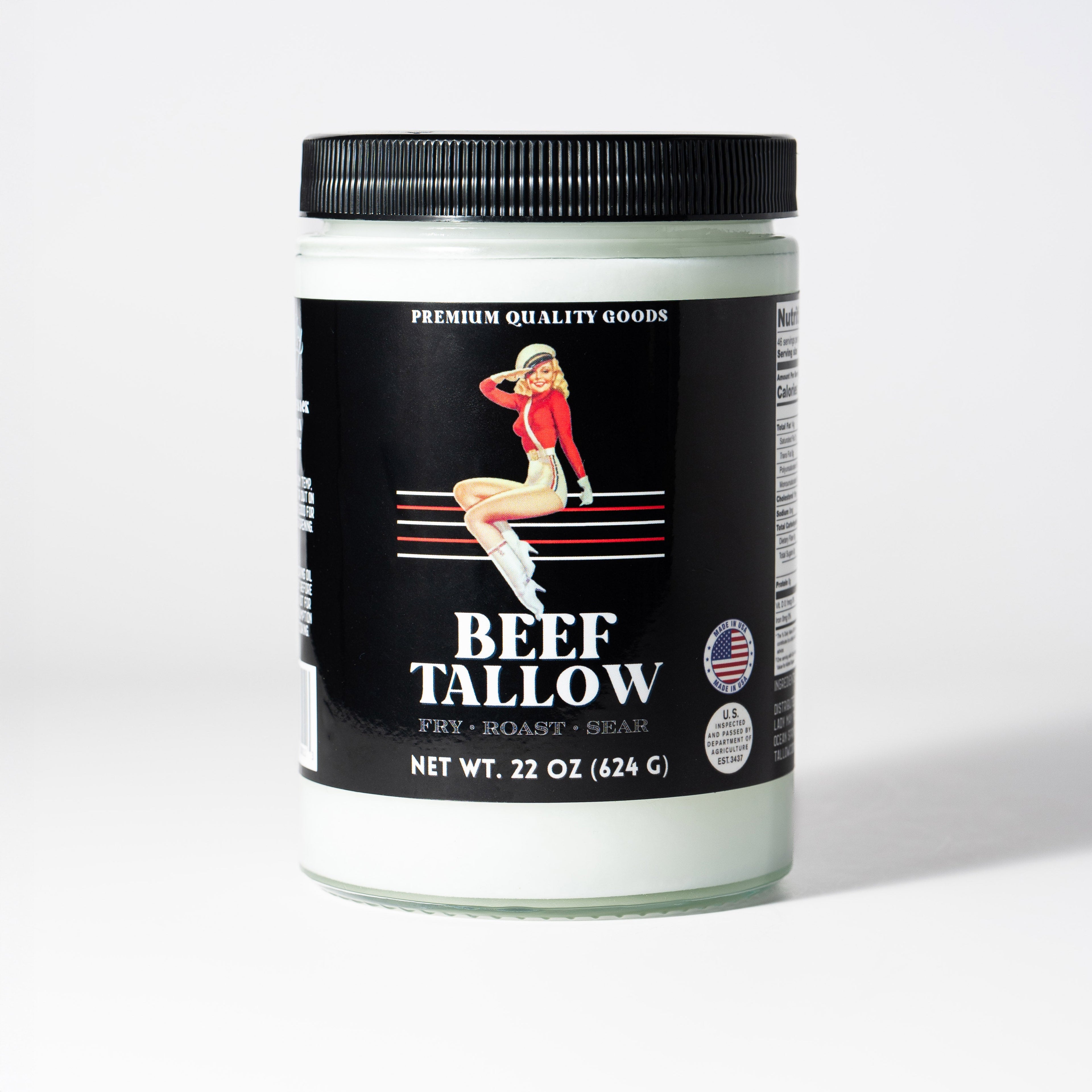 22oz Premium Grass-Fed Beef Tallow | Restaurant-Proven Cooking Fat | Seed Oil-Free by The Lady May