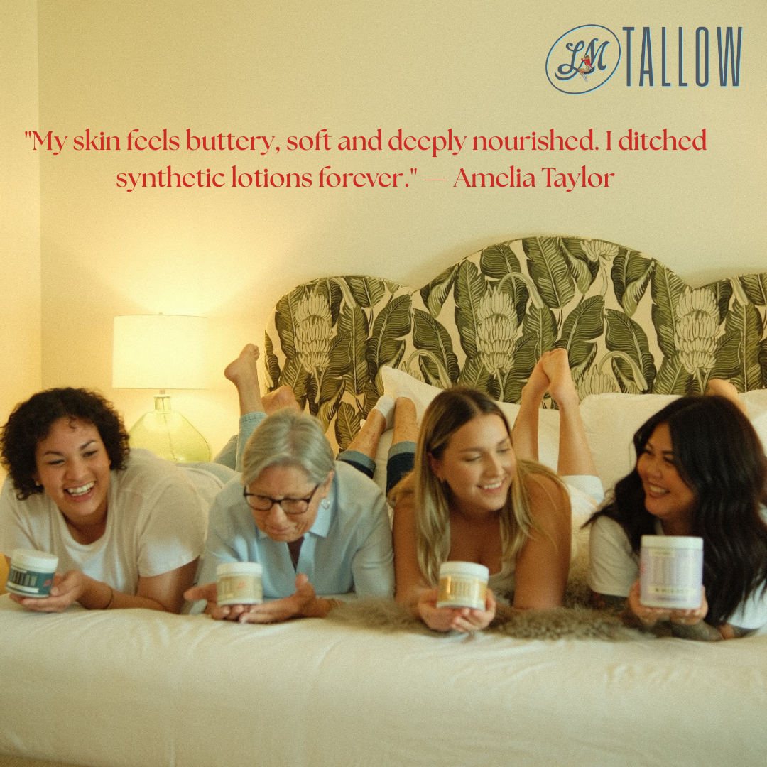 Unscented Tallow Lotion – Pure, Preservative-Free One Ingredient Moisturizer by Lady May Tallow