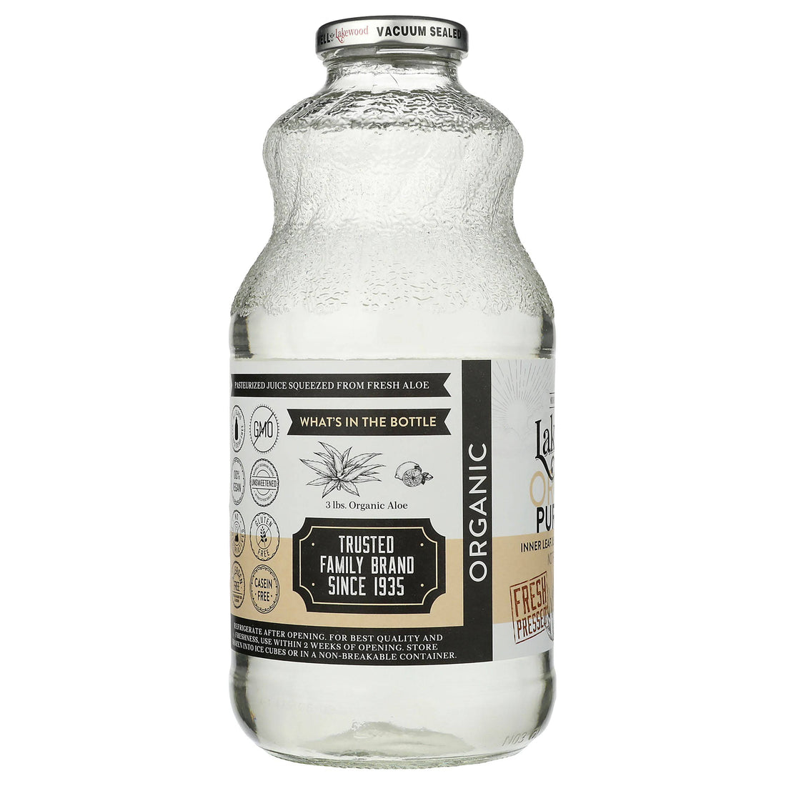 Organic Aloe Juice with Lemon by Country Life Natural Foods