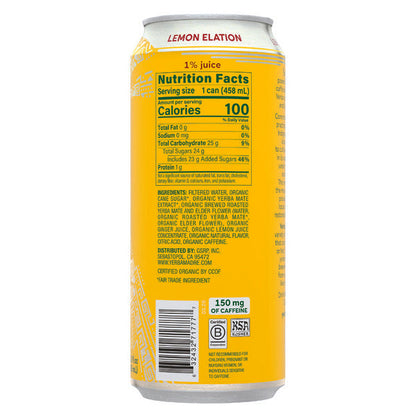 Yerba Madre Organic Yerba Mate Lemon Elation