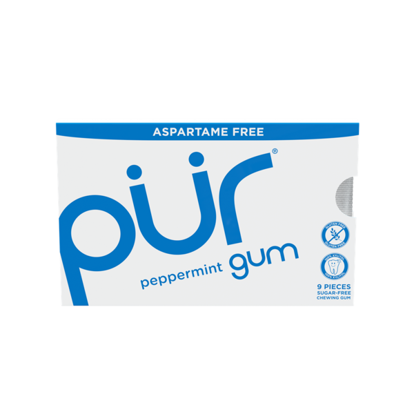 PÜR Peppermint, Aspartame Free, 100% Xylitol Natural Flavored Gum  DestGlow