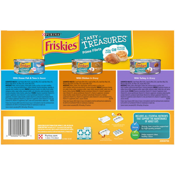 Purina Friskies Gravy Wet Cat Food , Tasty Treasures Prime Filets  DestGlow
