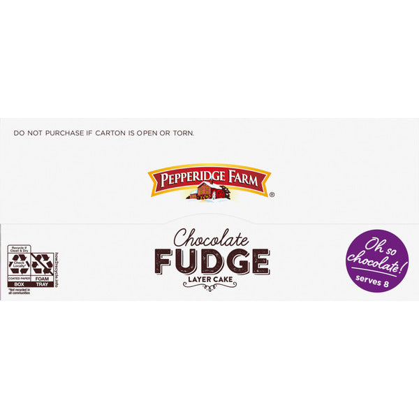 Pepperidge Farm Frozen Chocolate Fudge Layer Cake  DestGlow