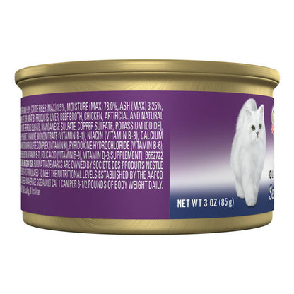 Purina Fancy Feast High Protein Senior Pate Wet Cat Food, Beef Feast Senior 7+