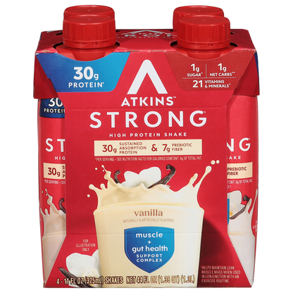 Atkins High Protein Shake, Vanilla, Strong  DestGlow