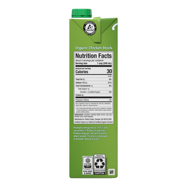 Pacific Foods Organic Chicken Stock  DestGlow
