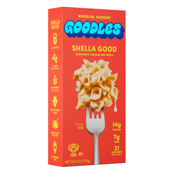 Goodles Shella Good Aged White Cheddar Protein Mac &amp; Cheese  DestGlow