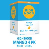 High Noon Mango Vodka Hard Seltzer Can 4 Pack️  DestGlow
