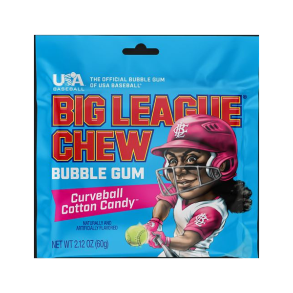 Big League Chew Cotton Candy Bubble Gum  DestGlow