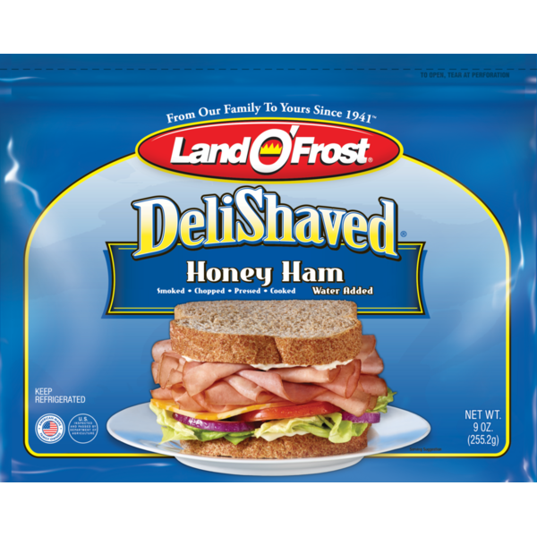 Land O’Frost DeliShaved Honey Ham  DestGlow