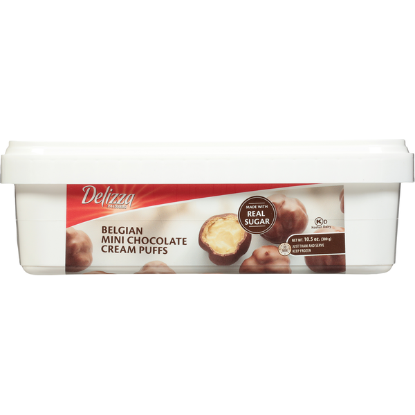 Delizza Cream Puffs, Belgian, Mini, Chocolate  DestGlow