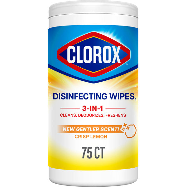 Clorox Disinfecting Wipes, Bleach Free Cleaning Wipes, Crisp Lemon  DestGlow
