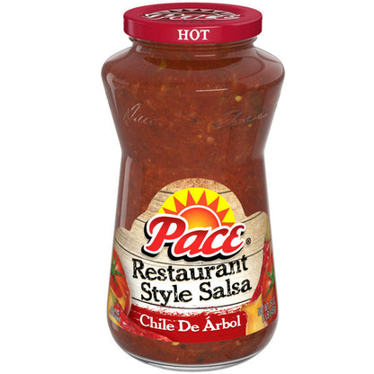 Pace Restaurant Style Salsa Hot Chile De Árbol