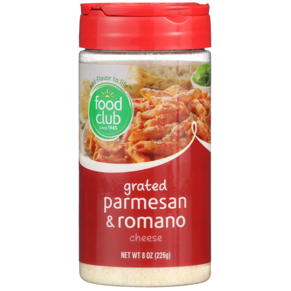 Food Club Parmesan &amp; Romano Grated Cheese  DestGlow