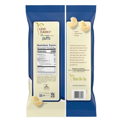 Earth Balance Vegan Aged White Cheddar Flavor Puffs