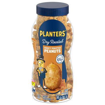 Planters Dry Honey Roasted Peanuts, 16 OZ