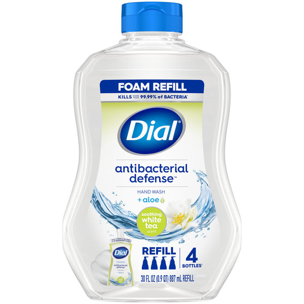 Dial Complete Foaming Hand Wash Refill, Soothing White Tea, 30 Fl Oz, Pack of 4  DestGlow