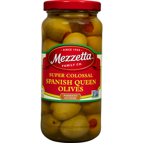 Mezzetta Super Colossal Spanish Queen Olives Pimiento Stuffed  DestGlow