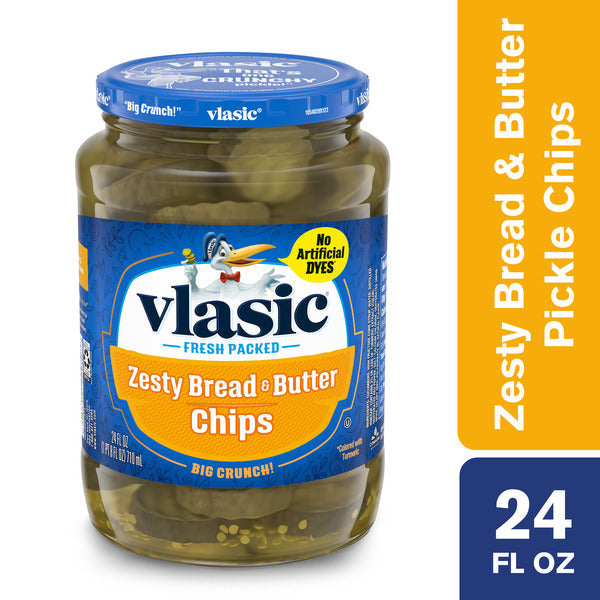 Vlasic Zesty Bread &amp; Butter Pickle Chips, Keto Friendly  DestGlow