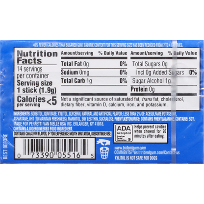 Trident Gum, Sugar Free, Original Flavor  DestGlow