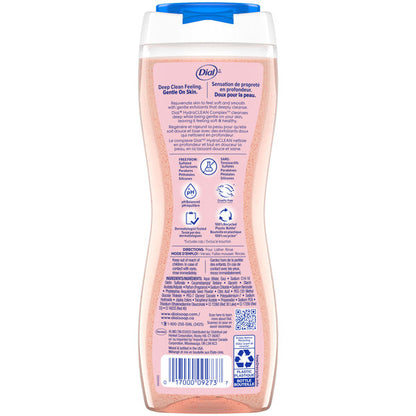 Dial Body Wash, Exfoliate &amp; Restore Himalayan Salt, 16 Fl Oz (Pack of 4)