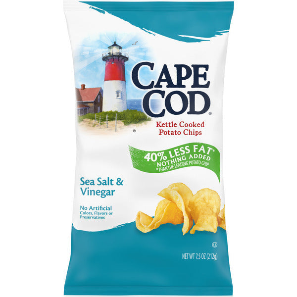 Cape Cod Less Fat Salt &amp; Vinegar Chips  DestGlow