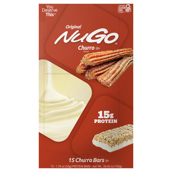 NuGo Churro Flavor Protein Bars  DestGlow