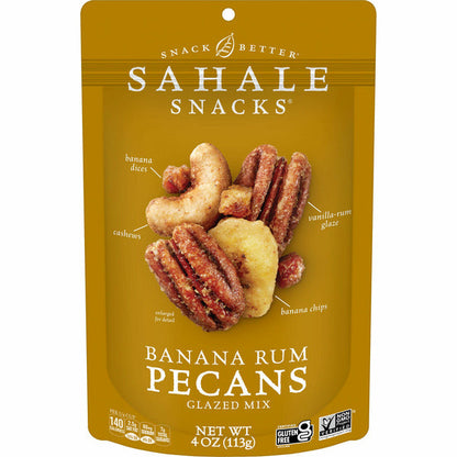 Sahale Snacks Glazed Mix, Banana Rum Pecans