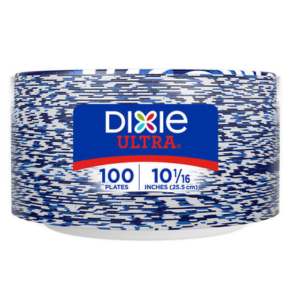DIXIE Paper Plates, 10 Inch Dinner Plate (Designs May Vary)