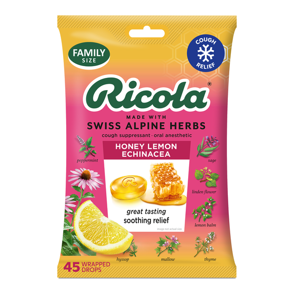 Ricola Honey Lemon with Echinacea Cough Drops  DestGlow