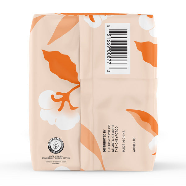The Honey Pot Company 100% Organic Cotton Comfort Cover Super Pads  DestGlow
