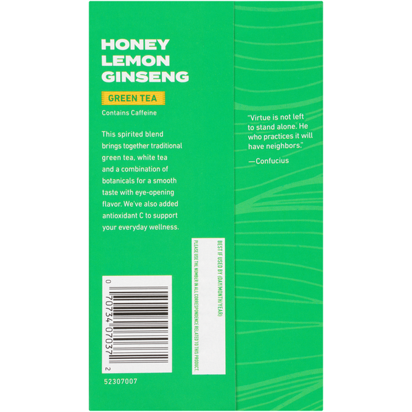 Celestial Seasonings Honey Lemon Ginseng Green Tea with White Tea  DestGlow