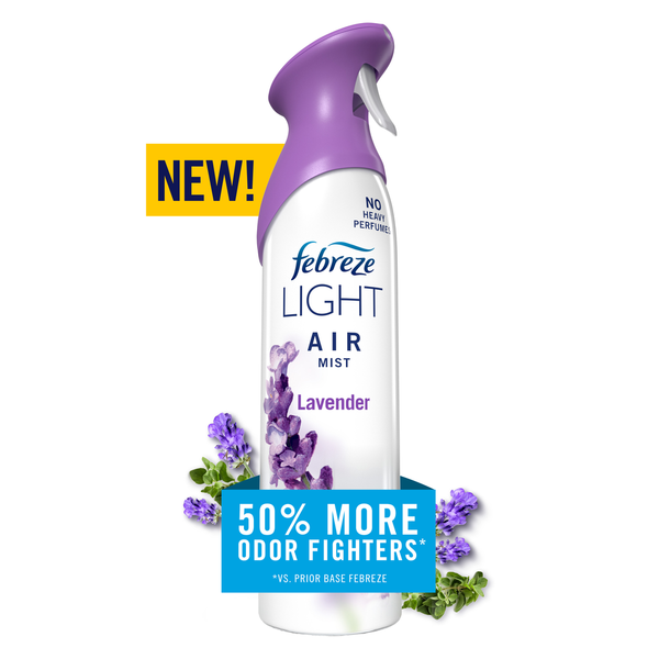 Febreze Air Mist Air Freshener Spray, LIGHT Lavender Scent  DestGlow